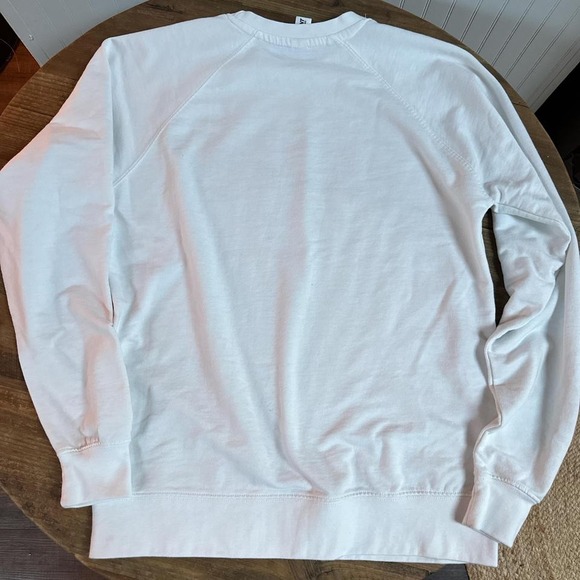 Charleston Sweatshirt Womens M White Collegiate Preppy Coastal‎ Minimalist - Picture 3 of 8